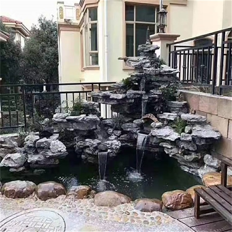 温州庭院假山鱼池造价